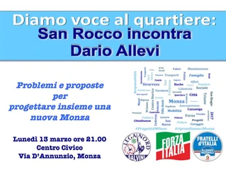Parte il tour dei quartieri di Dario Allevi,“ProgettiAMOnza”