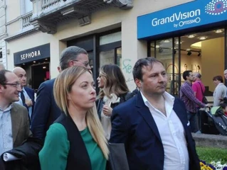 Giorgia Meloni a Monza per sostenere il Candidato Dario Allevi