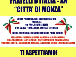 14 maggio 2015 al via il circolo “città di Monza” di Fratelli d’Italia – AN