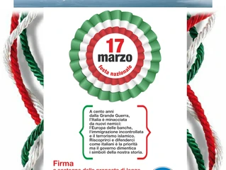 Sabato 21 marzo a Monza – raccolta firme per il 17 marzo festa nazionale
