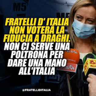 Fratelli d’Italia dice no al governo minestrone