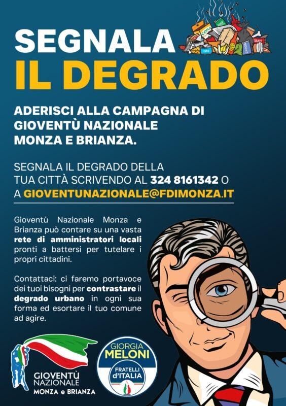 “SEGNALA IL DEGRADO”